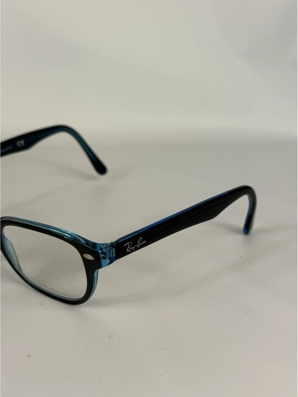 Ray-Ban RB 1555 3667 Eyeglasses Frames Only Youth Blue Full Rim 48-16-130